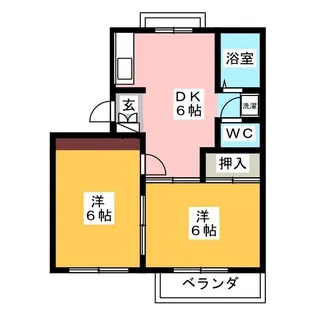 メゾンフロール【2階】の間取り