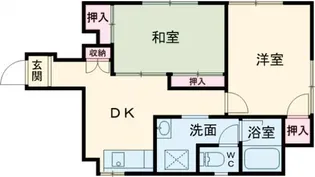 飛鳥ハイツ青梅【4階】の間取り