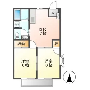 サンビラーゼ【1階】の間取り