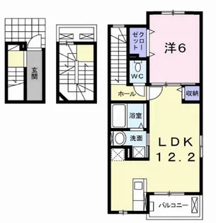 モデッサ 西ノ内【3階】の間取り