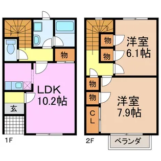 ドミール南山【1階】の間取り