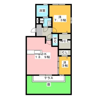 レストフル【1階】の間取り