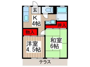 サンシティー宮原【1階】の間取り
