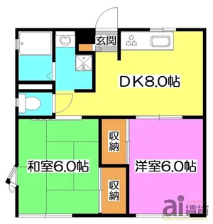 クレール所沢【1階】の間取り