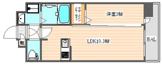 グランフォーレ博多駅プレミア【9階】の間取り