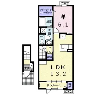 T‘sハウス III【2階】の間取り