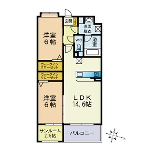 アクティブ【3階】の間取り
