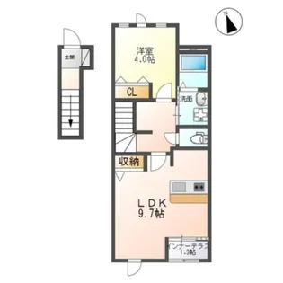 ロイヤルベイスII【2階】の間取り