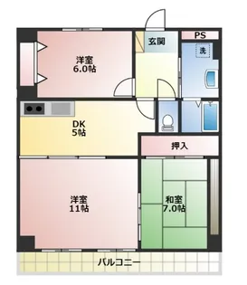 フラワーシャトル【1階】の間取り