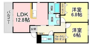 ルネス本城学研台II棟【2階】の間取り