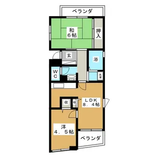 リバーシティ五番館【2階】の間取り