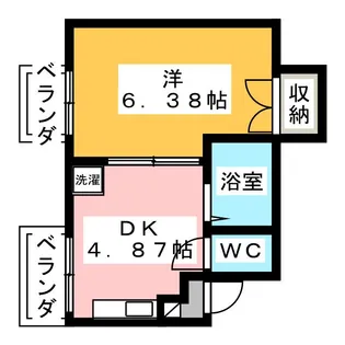 山陽マンション【2階】の間取り