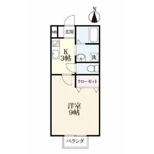 エトワール鬼丸【1階】の間取り