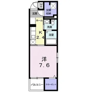 メルヴェーユ大成【2階】の間取り