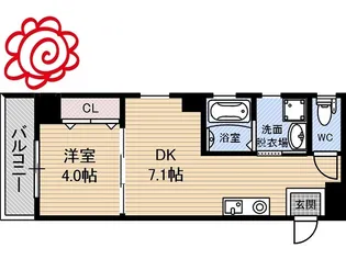 KsLANDMARK鶴見【4階】の間取り