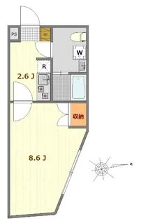 ラシクラス小岩駅前【4階】の間取り