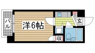 ライオンズマンション六甲道【2階】の間取り