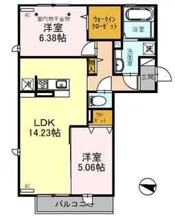 Delasse Kowa II【2階】の間取り