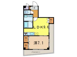 中西駅前ビル【6階】の間取り