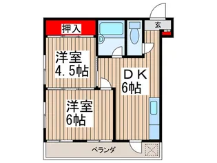 みのりハイツ【2階】の間取り