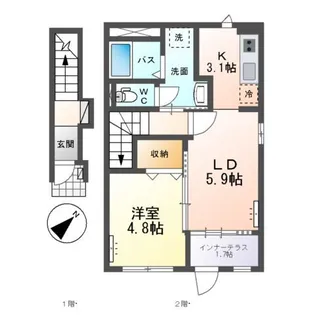 ココル【2階】の間取り