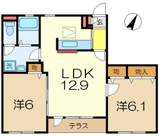 クラシーズ【1階】の間取り