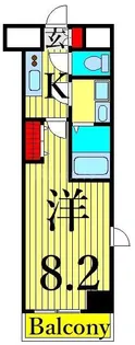 GRAN PASEO田端B【3階】の間取り