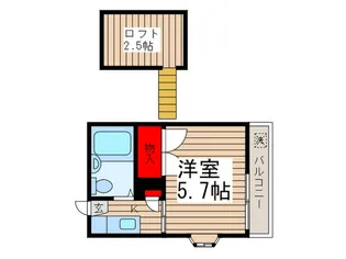 サンベルハイツ【2階】の間取り