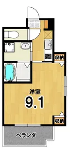 グリーンヒル冷泉通【1階】の間取り