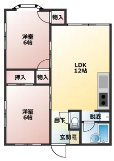 本町ハイムC棟【1階】の間取り