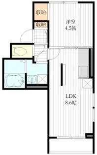 ベルリードカンターレ 宮城の萩【3階】の間取り