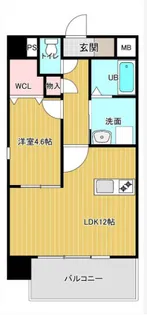 CORLUX新町【9階】の間取り