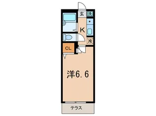 コーポナミキ【1階】の間取り