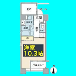 ヒルズ桜山【1階】の間取り