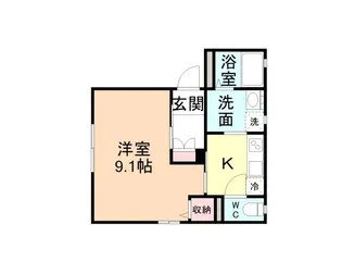 ディアス窪 C棟【1階】の間取り