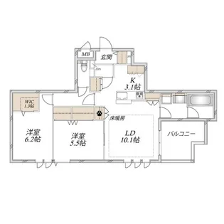 シャルマンSKJ【2階】の間取り
