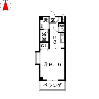元八事壱風館【2階】の間取り