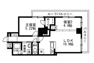 カッシア南大塚【11階】の間取り
