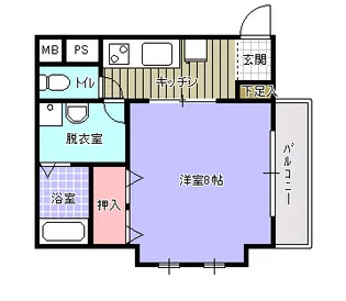 マナベビル【3階】の間取り