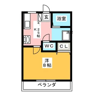 ハウスセラフィム【4階】の間取り