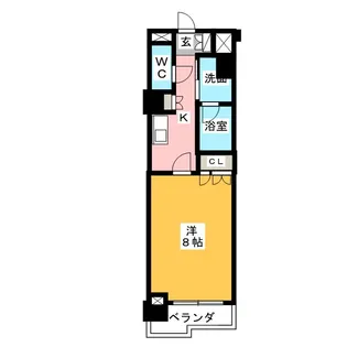グラン・アベニュー鶴舞公園【4階】の間取り