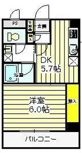 アイランドマンション【2階】の間取り