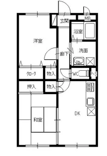 グレーシア緑町 B棟【3階】の間取り