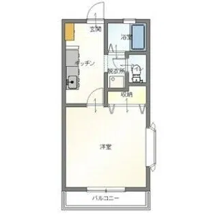 ビーラインNR B棟【1階】の間取り