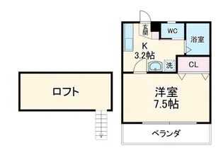 ベルクルール【2階】の間取り