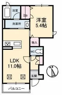 アトリエール【1階】の間取り