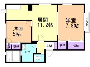 コモンライフ中佃【1階】の間取り