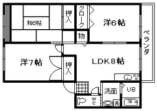 レトア東佐野A棟【2階】の間取り