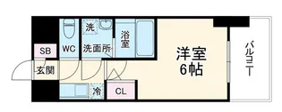 エスリードレジデンス梅田フロント【2階】の間取り