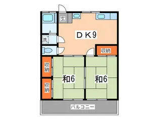 コーポ倉本A【1階】の間取り